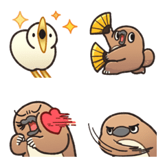 [LINE絵文字] Unfriendly animals emoji:animatedの画像