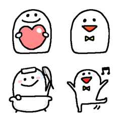 [LINE絵文字] 白男くん3の画像