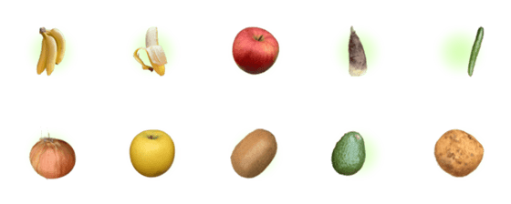 [LINE絵文字]フルーツと野菜の動く絵文字の画像一覧