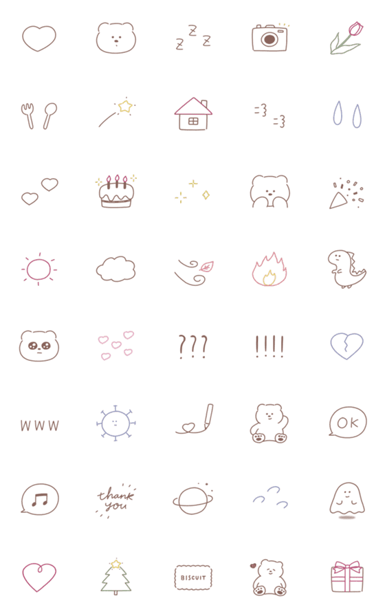 [LINE絵文字]動く：simple emojiの画像一覧