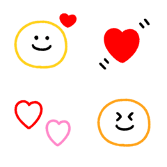 シンプル♡ニコちゃん絵文字の絵文字メイン画像