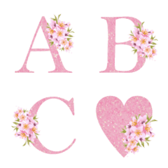 [LINE絵文字] pink flower emoji originalの画像