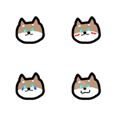 [LINE絵文字] 青い目の柴ワンの画像