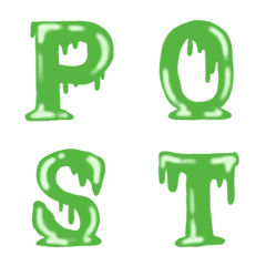 [LINE絵文字] Slime Font Emojiの画像