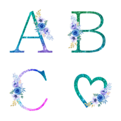 blue and green gradation emojiの絵文字メイン画像