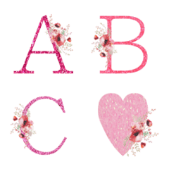 [LINE絵文字] pink gradation emojiの画像