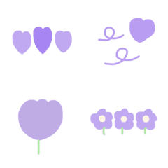 [LINE絵文字] ◇紫のなかまたち◇の画像