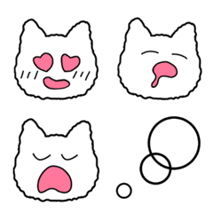 [LINE絵文字] 【動く】シンプルねこ【絵文字】の画像