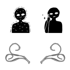 [LINE絵文字] black shadowの画像