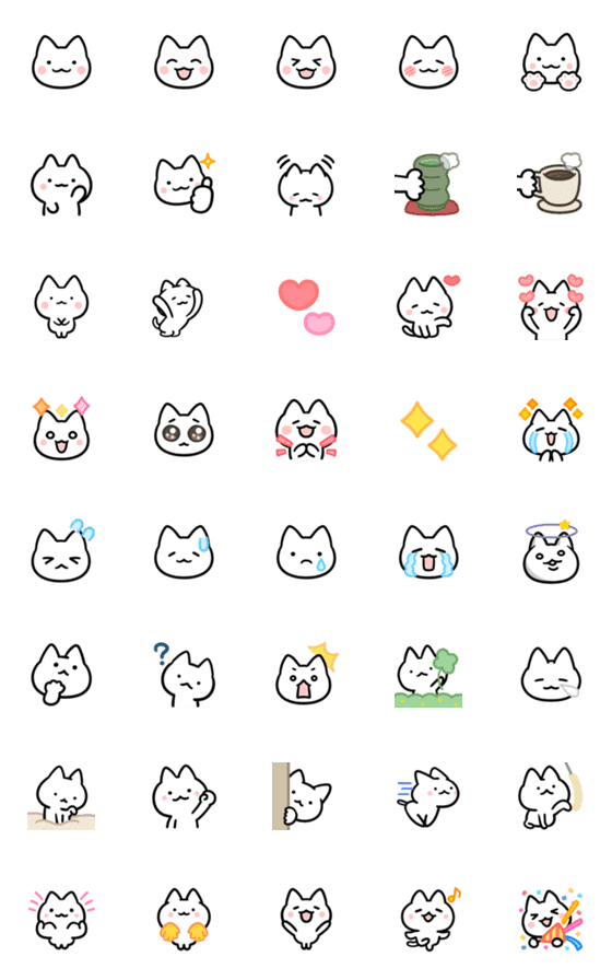 [LINE絵文字]動く！ねこ絵文字の画像一覧