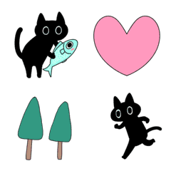 [LINE絵文字] 動く暗黒猫1の画像