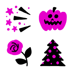 [LINE絵文字] おしゃれカラー♥️ハロウィン＆クリスマスの画像