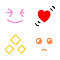 毎日使える⭐動くシンプル可愛い絵文字♪の絵文字メイン画像