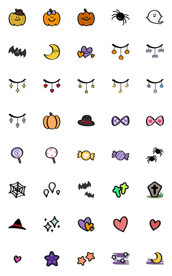 [LINE絵文字]とてもかわいい！ハロウィン！の画像一覧