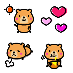 [LINE絵文字] 毎日使える♥クマの画像