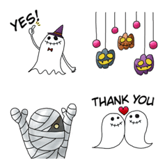 [LINE絵文字] おばけ＆ハロウィン絵文字の画像