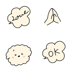 [LINE絵文字] simpleでnaturalだから使いやすい絵文字の画像
