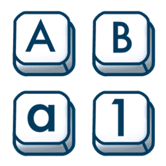 [LINE絵文字] A-Z Keyboard emojiの画像