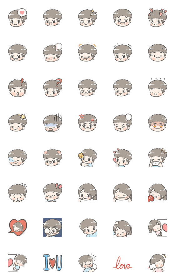 [LINE絵文字]Chuchu's emoji 1の画像一覧