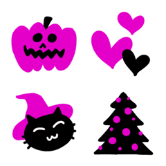 [LINE絵文字] 大人可愛い♥️ハロウィン＆クリスマス♥️の画像