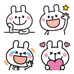 [LINE絵文字] 〇動く！うさぎさんの絵文字〇の画像