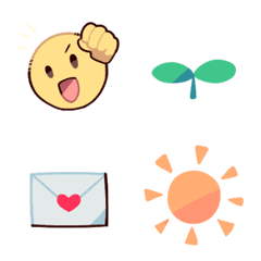 [LINE絵文字] 気軽に使えるスマイルのシンプル絵文字 2の画像