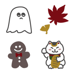 Simple てがき 秋冬 絵文字の絵文字メイン画像