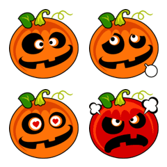 [LINE絵文字] Happy pumpkin Halloweenの画像