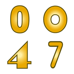 [LINE絵文字] Number emoji 47の画像