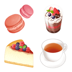 [LINE絵文字] スイーツ色々～チョコ風味～の画像