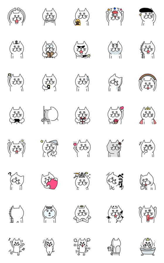 [LINE絵文字]ネコのたま吉2の画像一覧