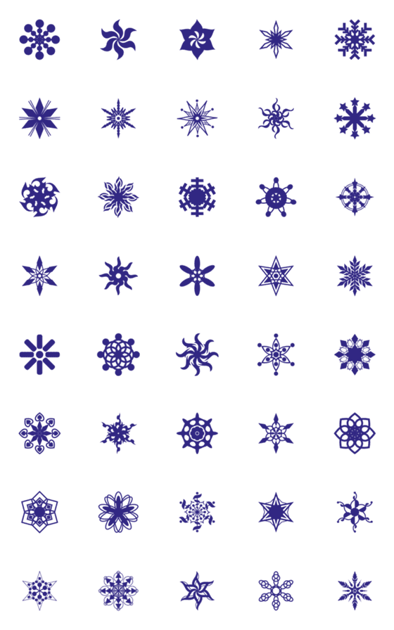 [LINE絵文字]Stars and snowflakes (Animation Emoji)の画像一覧