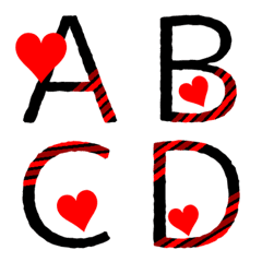 [LINE絵文字] アルファベット★数字★A-Z.0-9★#020の画像