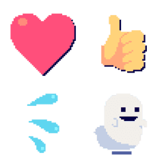 [LINE絵文字] 動く！シンプルドット絵文字の画像