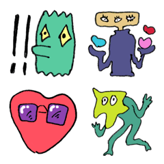 [LINE絵文字] うねうね絵文字の画像