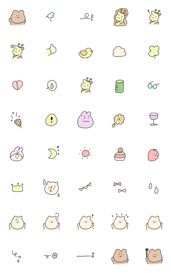 [LINE絵文字]語尾につけるとお洒落な絵文字の画像一覧