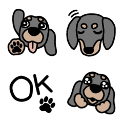 [LINE絵文字] Simple てがき 愛犬 ダックスの画像