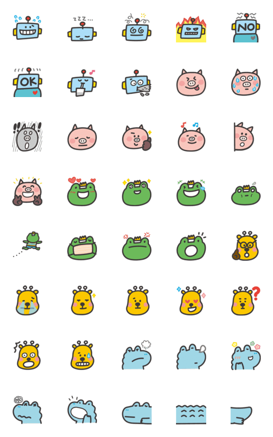 [LINE絵文字]/ P714 / Animated Emoji 1の画像一覧