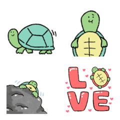 [LINE絵文字] 毎日使える 可愛い亀絵文字の画像