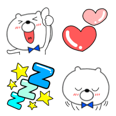 動く♥クマのくまお アニメーション絵文字の絵文字メイン画像