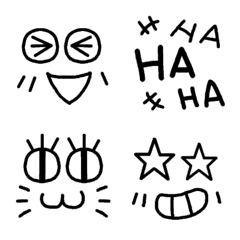 シンプル 顔文字 記号 うごく絵文字の絵文字メイン画像