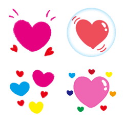 [LINE絵文字] 動くハートいろいろ1の画像