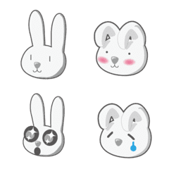 [LINE絵文字] Weary of the world rabbit.の画像