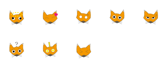 [LINE絵文字]Easy foxの画像一覧