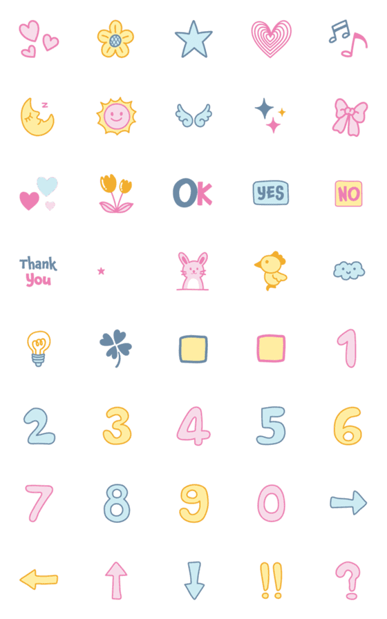 [LINE絵文字]Cute nature animated emojiの画像一覧