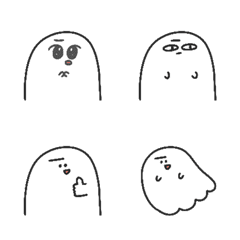 [LINE絵文字] Dodo ghost everydayの画像