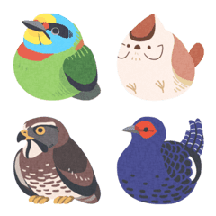 [LINE絵文字] Chirping Taiwan Bird Iconの画像