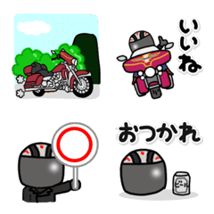 [LINE絵文字] Team Bikers 絵文字の画像