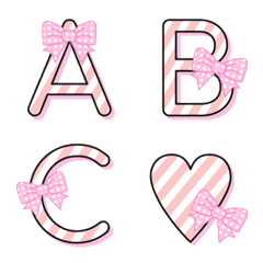 [LINE絵文字] pink ribbon emojiの画像