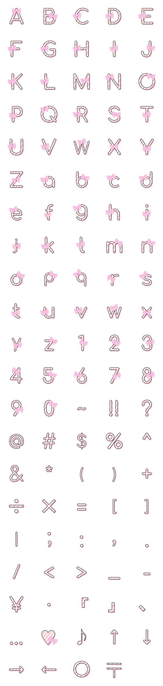 [LINE絵文字]pink ribbon emojiの画像一覧
